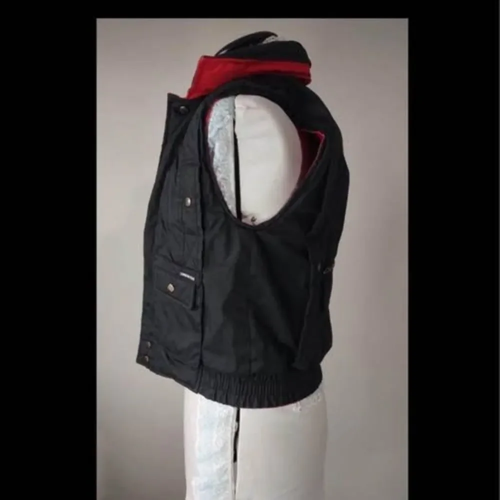 Boys size 8 London Fog Vest high altitude double sided red or black FLAW-No fron